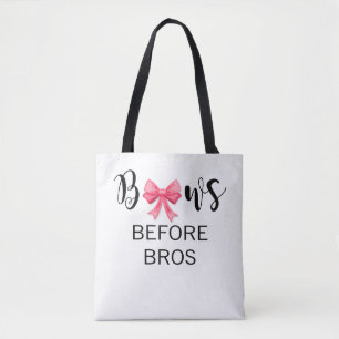 Bögen vor Bros Rosa beugen schwarze Beschriftung Tasche