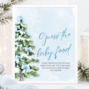 Bögen Weihnachten Errate das Babynahrung Baby Show Poster