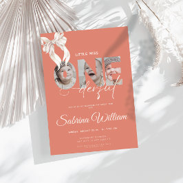 Bogen wenig vermisst Onederday 1. Geburtstag 3 Fot Einladung