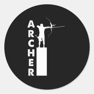 Bogenbow Bowman Arrow Ziel Shooting Gi Runder Aufkleber