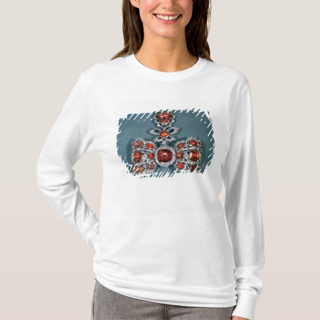 Bogenbroschen-Set mit glänzendem T-Shirt (Vorderseite)