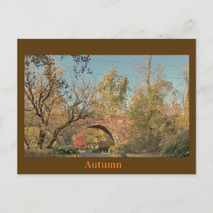 Bogenbrücke Herbst Postkarte