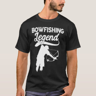 Bogenfischen Legende Bogenfischer Fisch Bogenjagd T-Shirt