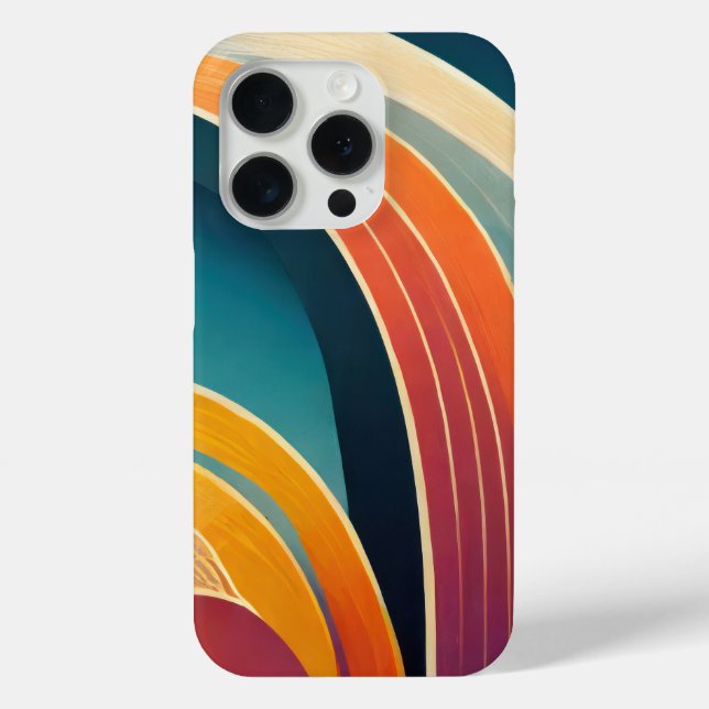 Bogenformen in hellen Farben Case-Mate iPhone Hülle (Rückseite)