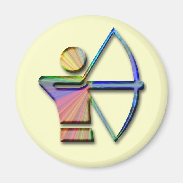 Bogenhalter mit Bow & Arrow Magnet (Vorne)