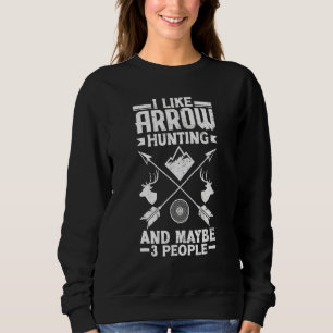 Bogenjagd-Hirschjäger-Pfeile Sweatshirt