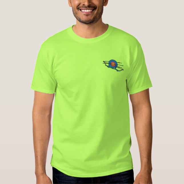 Bogenlogo Besticktes T-Shirt (Vorderseite)