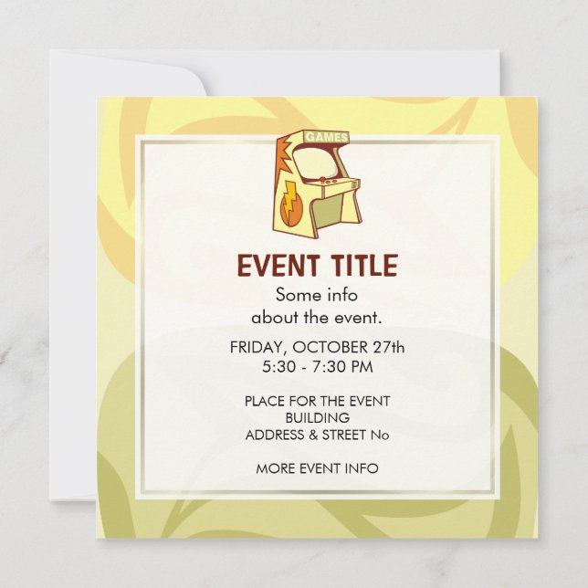 Bogenmaschine Einladung (Rückseite)