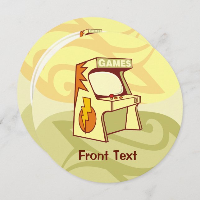 Bogenmaschine Einladung (Vorne/Hinten)