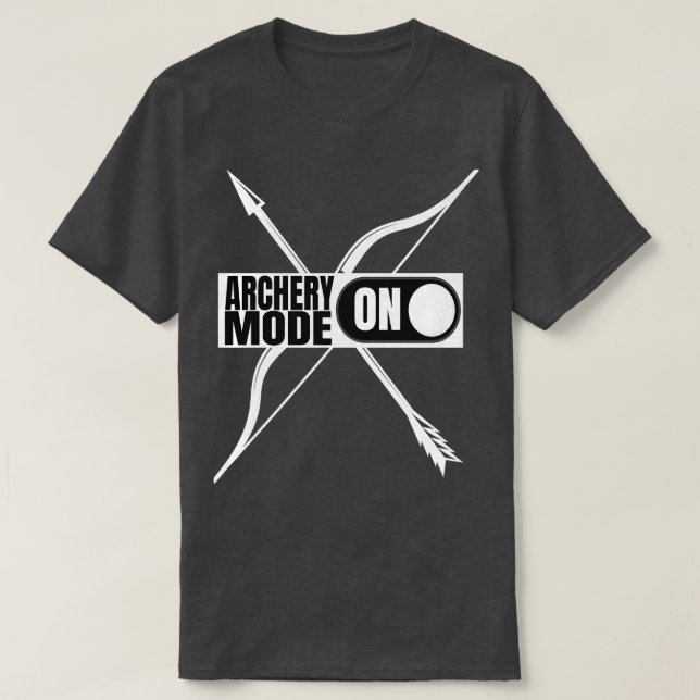 Bogenmodus auf Bogenschießmaschine T-Shirt (Design vorne)