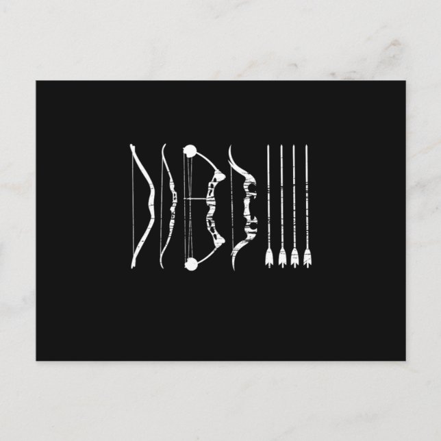 Bogenschießarten Bogenschießen Bowman Shooting Arc Postkarte (Vorderseite)