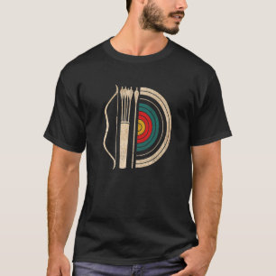 Bogenschießbeutel und Bogenschützen Vintage Bogens T-Shirt