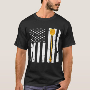 Bogenschießbow Golden Arrow beängstigt amerikanisc T-Shirt