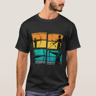 Bogenschießbühne Retro Vintag T-Shirt