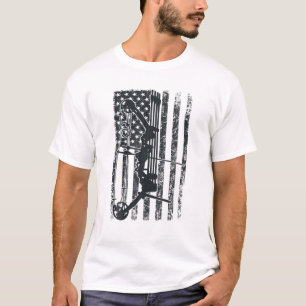 Bogenschießen American Flag Vintage Geschenke Boge T-Shirt