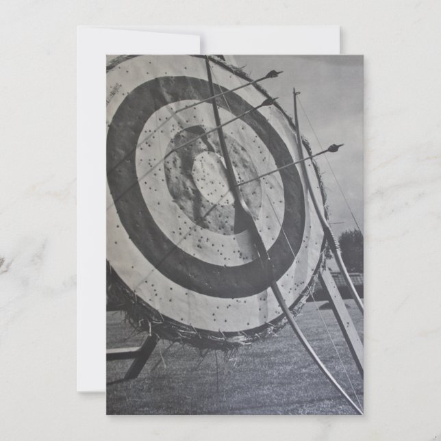 Bogenschießen-Ausrüstungs-Einladung Einladung (Vorderseite)