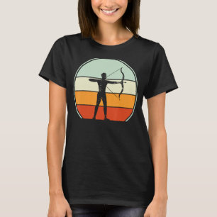 Bogenschießen Bogenschützen Bogen Pfeil Jäger Ret T-Shirt