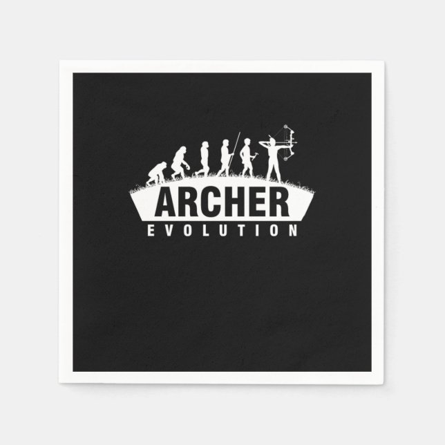 Bogenschießen Bowman Arrows Bows Gift Archer Evo Serviette (Vorderseite)