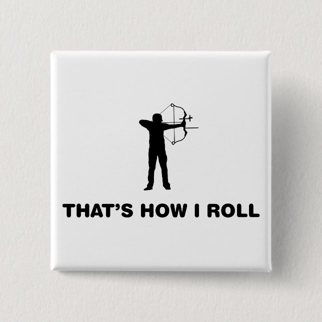 Bogenschießen Button (Vorderseite)