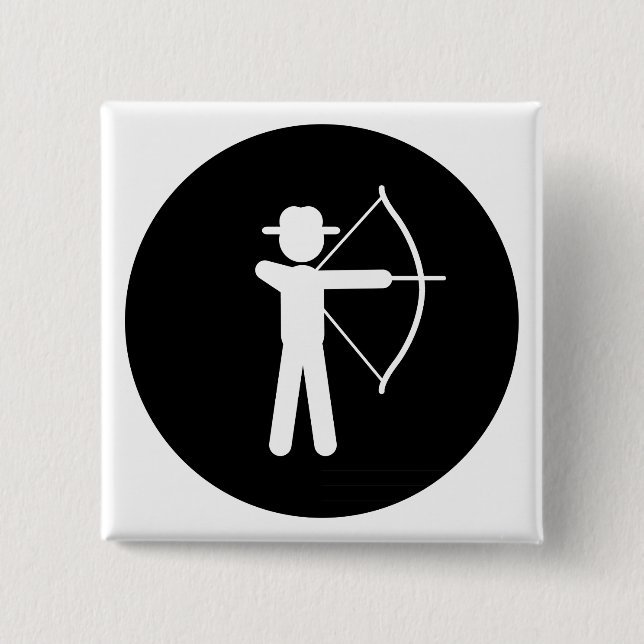 Bogenschießen Button (Vorderseite)
