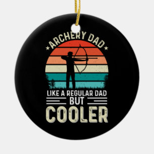 Bogenschießen Dad Keramik Ornament