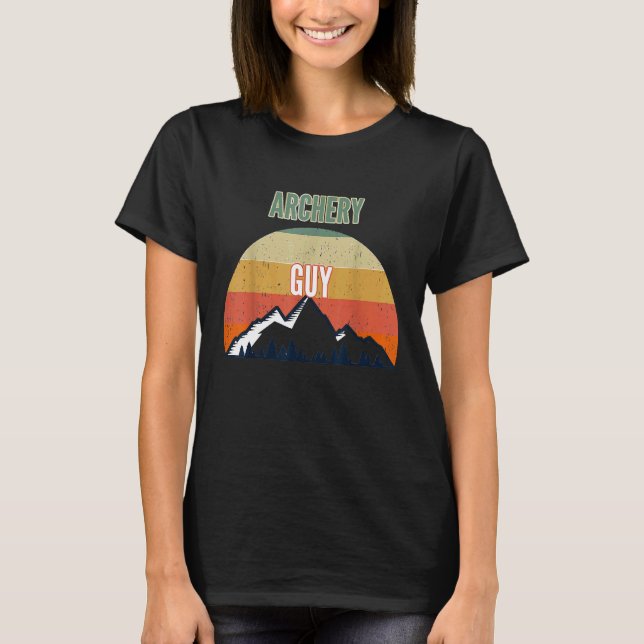 Bogenschießen für Männer Bogenschießen-Typ T-Shirt (Vorderseite)
