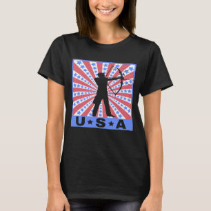 Bogenschießen für Männer Frauen Amerikanischer Bog T-Shirt