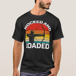 Bogenschießen geknotet und beladen T-Shirt