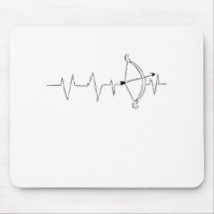 Bogenschießen Herzschlag fürs Pfeil und Bogen Mousepad