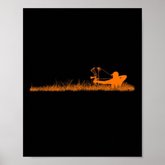 Bogenschiessen Hunter Hirsch Mule Elk Bow Jagdzugr Poster (Vorne)