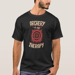 Bogenschießen ist meine Therapie Bogen und Pfeil Z T-Shirt