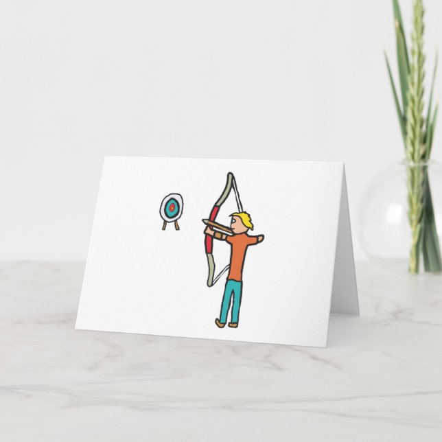 Bogenschießen Karte (Vorderseite)
