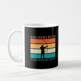 Bogenschießen läuft durch meine Venen Archery Lo Kaffeetasse