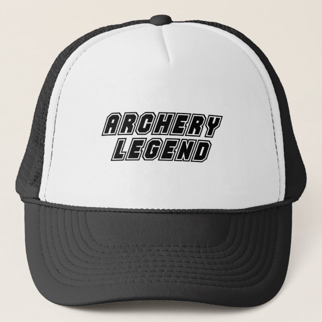 Bogenschießen-Legende Truckerkappe (Vorderseite)