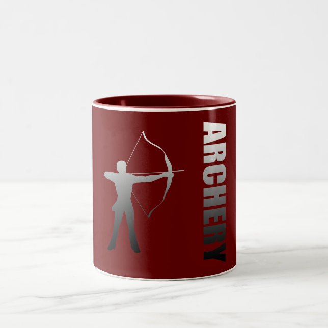 Bogenschießen London zu Rio- de Zweifarbige Tasse (Mittel)