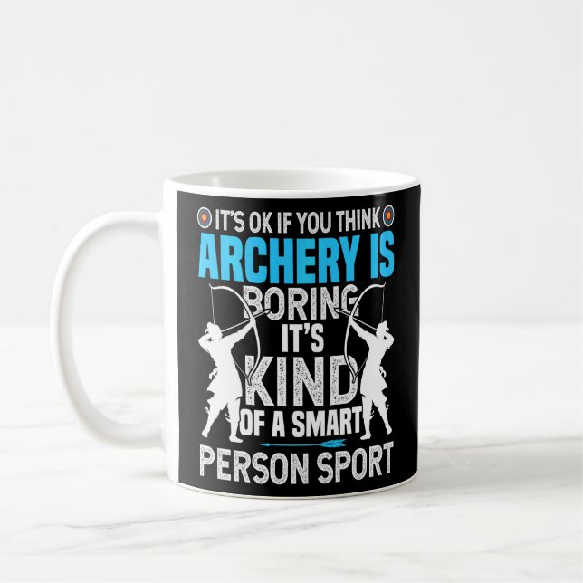 Bogenschiessen Mädchen Jagd Bow Arrow Lover Archer Kaffeetasse (Links)