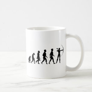 Bogenschießen Pfeil Bogen Bogenschütze Zielscheibe Kaffeetasse