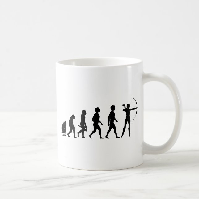 Bogenschießen Pfeil Bogen Bogenschütze Zielscheibe Kaffeetasse (Rechts)