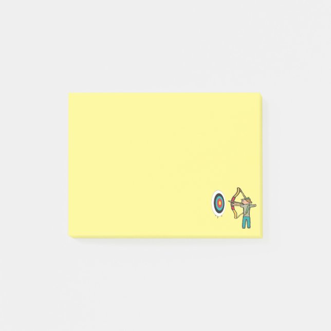 Bogenschießen Post-it Klebezettel (Vorderseite)