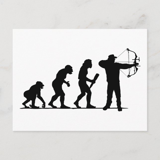 Bogenschießen Postkarte (Vorderseite)