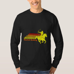Bogenschießen Retro Reittier T-Shirt