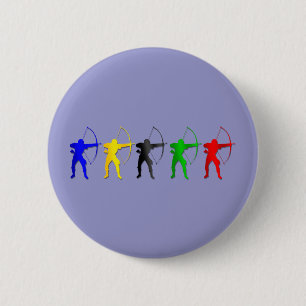 Bogenschießen-Sommer-Spiel- Bogenschütze-Sport Button