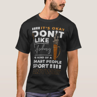 Bogenschießen Sportziel Schießköcher lustig T-Shirt