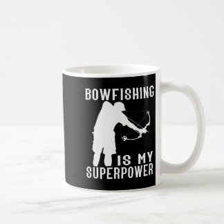 Bogenschießen Superpower Fisch Bogenschütze Angler Kaffeetasse