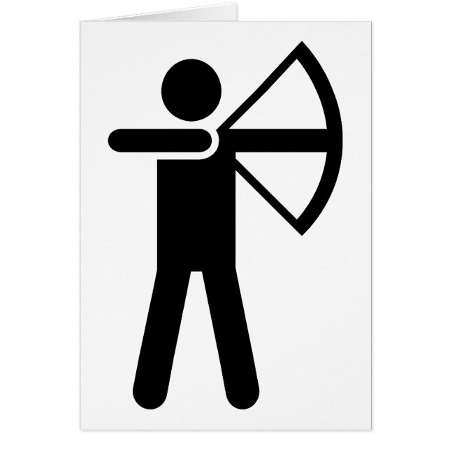 Bogenschießen-Symbol (Vorne)