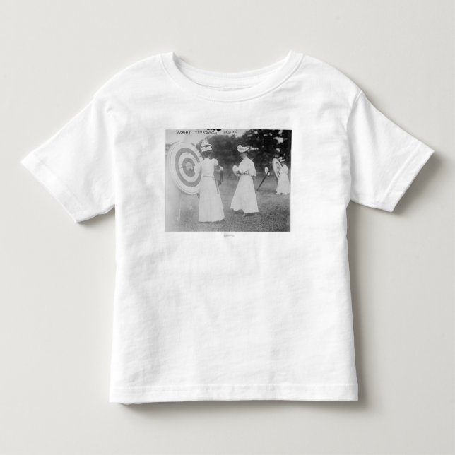 Bogenschießen-Turnier in Boston, MA-Fotografie Kleinkind T-shirt (Vorderseite)