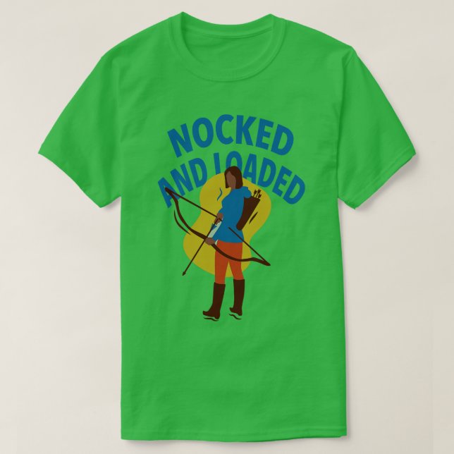 Bogenschießen und Bogenschießen T-Shirt (Design vorne)