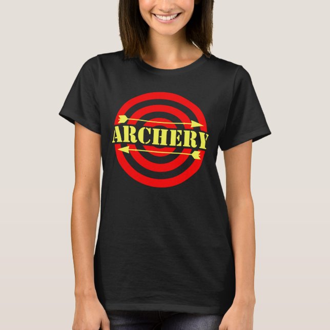 Bogenschießen und Bogenschießen T-Shirt (Vorderseite)