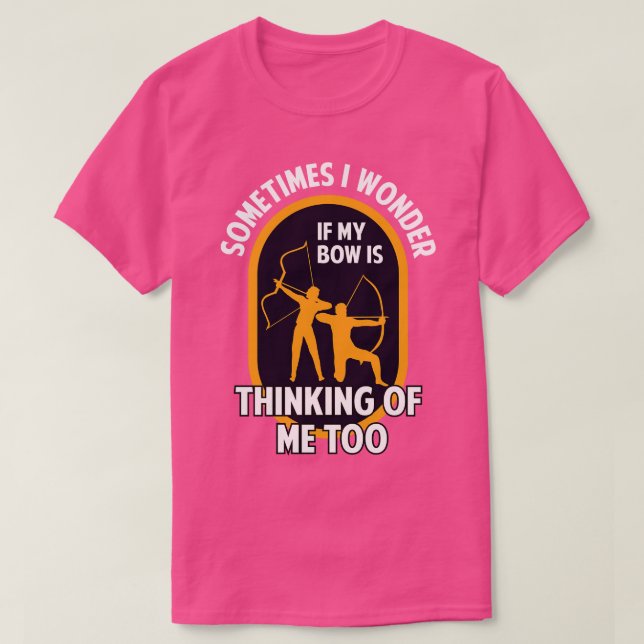 Bogenschießen und Bogenschießen T-Shirt (Design vorne)