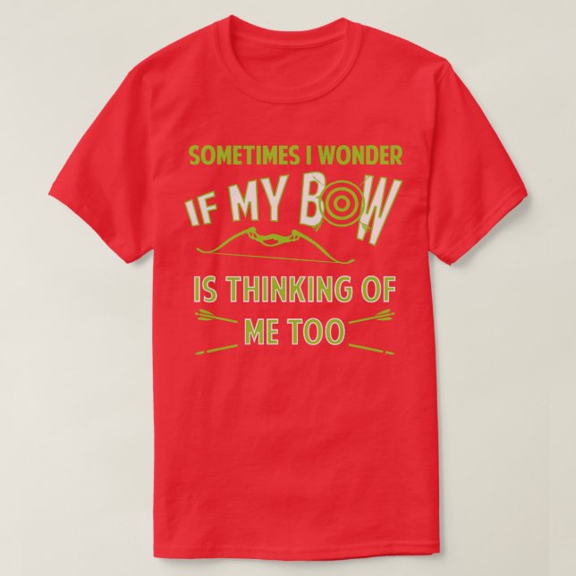 Bogenschießen und Bogenschießen T-Shirt (Design vorne)